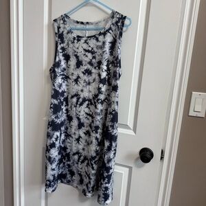 Adorejoy women’s summer dress. Sleeveless. Beach sundress with pockets. Size XL